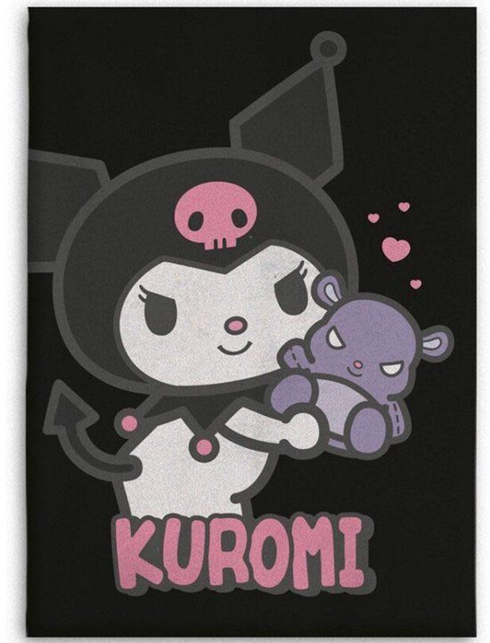 Kuromi Fleece deken Teddybear - 110 x 150 cm Polyester