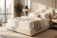 BSS Bedding Matras - 90x200 cm - Orthopedisch - 7 Zones - Pocketvering - Sydney Wit Goud