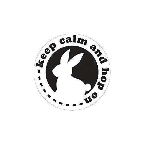 RAYHER 34311000 labels GB keep calm and hop on, 45 mm ø, SB-Btl 1 stuk