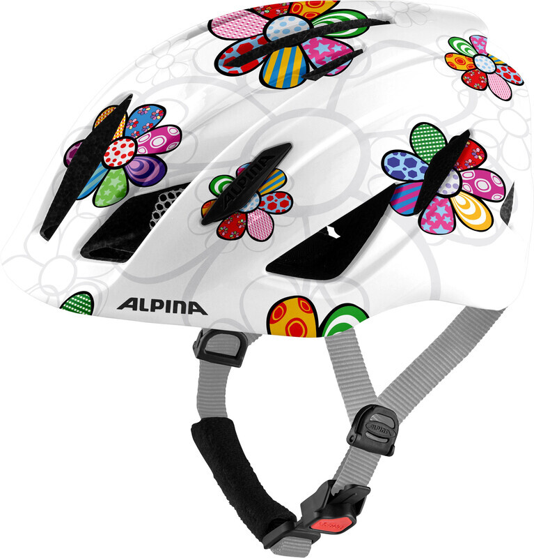 Alpina Pico Helmet Kids, pearlwhite/flower gloss
