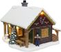 Santaville Forest Cabin with LED Polyresin 20cm