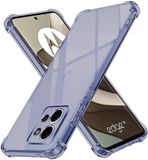 Techsuit Hoesje geschikt voor Motorola Edge 50 - Shockproof Silicone Back Cover - Zwart