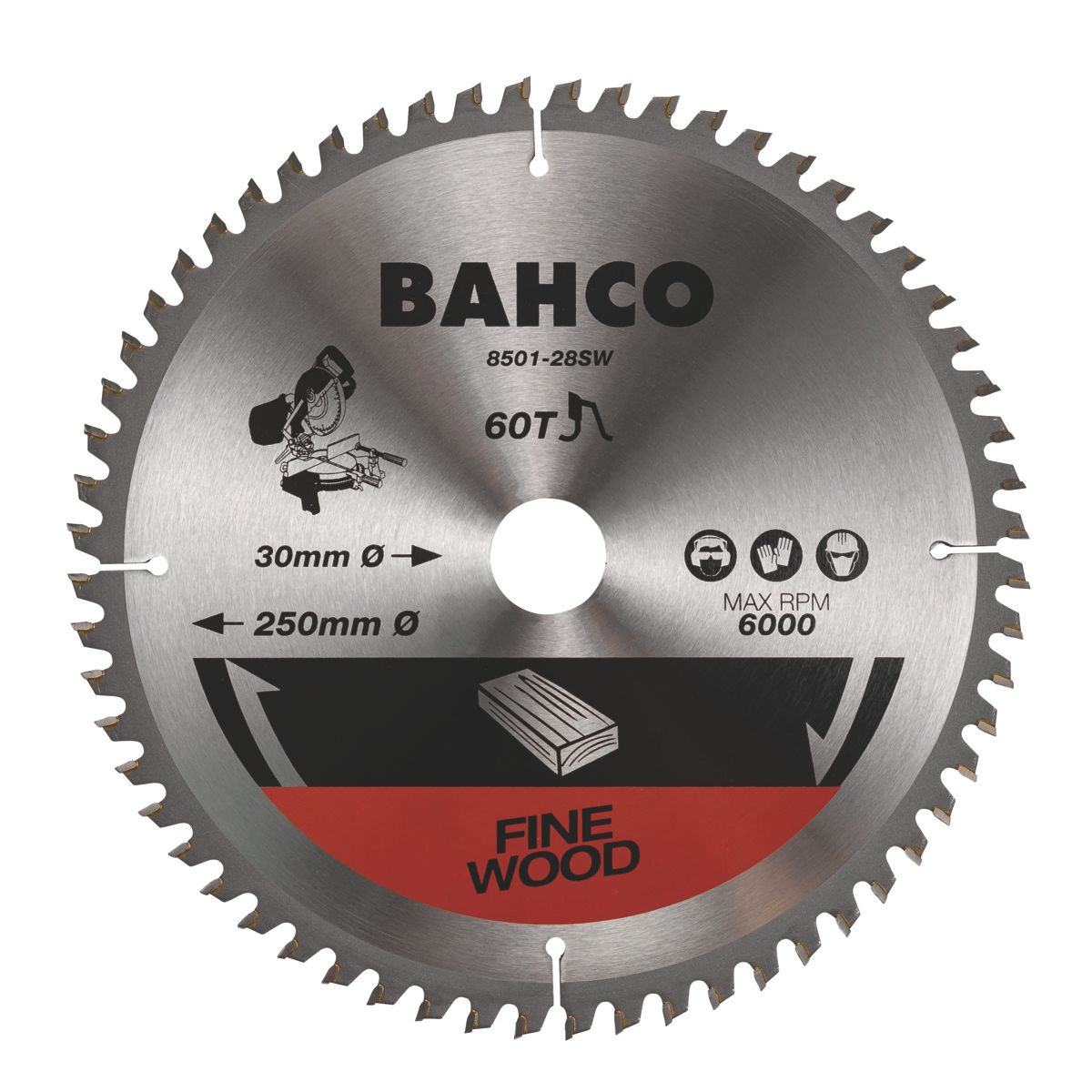 Sierra Bahco Cirkelzaagblad Hardmetaal 260mm