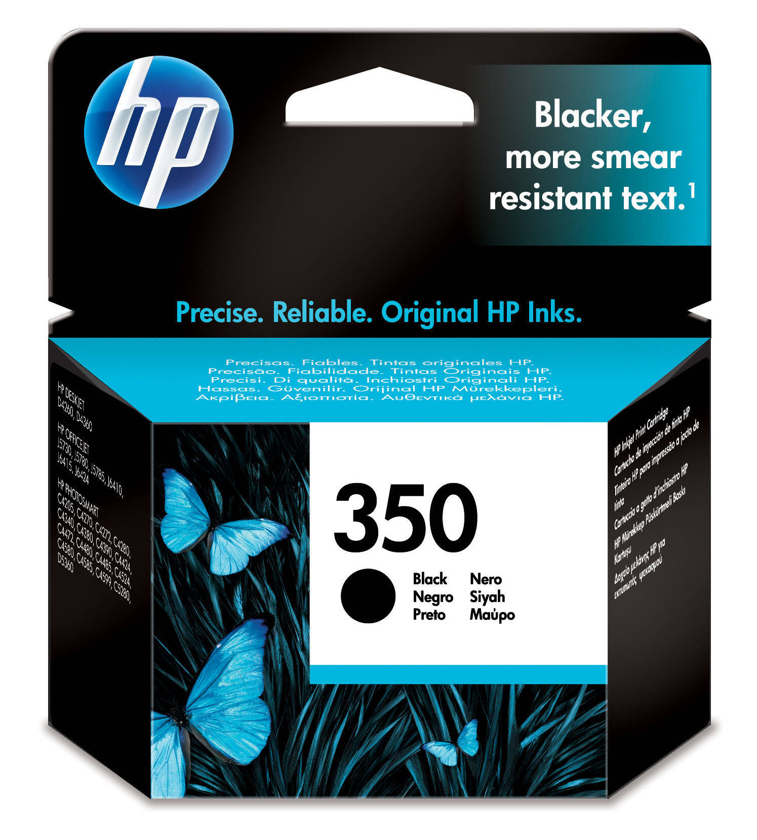 HP 350XL originele high-capacity zwarte inktcartridge single pack / zwart