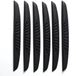 Dailygoods - Protection de bord de porte adhésive, 6 pièces, noir, PVC, 140 mm, résistant aux rayures