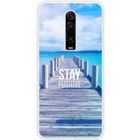 Mi 9T Stay positive bedrukt siliconen hoesje