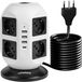 Multiprise avec USB - Multiprise verticale avec 8 prises - Italien