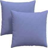 vidaXL - Zitkussens - 2 stuks - Stof - Jeans Blauw - 60 x 60 cm