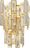 Stars of Light Applique murale Calmeilles, laiton, verre 33 cm