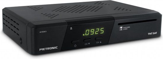 Metronic 441639, Zwart, Satelliet TV-ontvanger