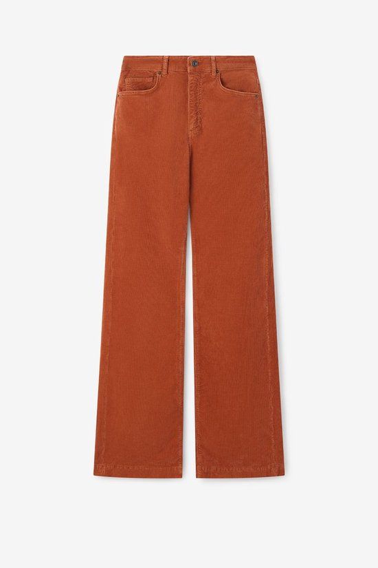 Sissy-Boy - Bruine corduroy flaired broek