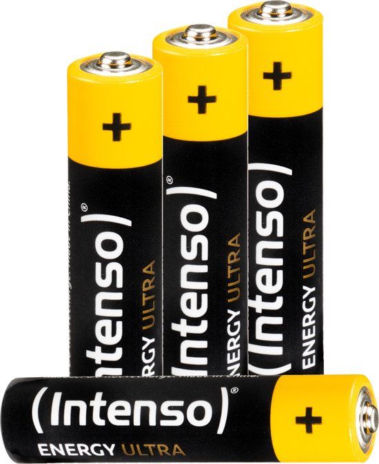 Intenso Energy Ultra AAA Alkaline Batterijen - 4 stuks