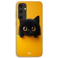 Samsung Galaxy S25 FE Chat mignon fond orange Maniacase