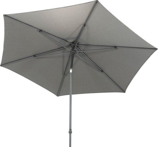 4 Seasons Outdoor Azzurro Stokparasol - 300 cm - Mid Grey