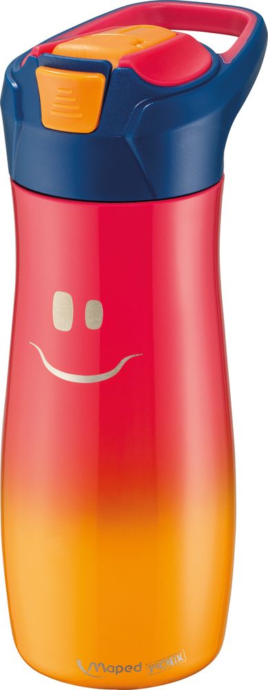Maped Piknik Picnik Drinkfles - 580 ml - Roestvrijstaal - Oranje/Rood