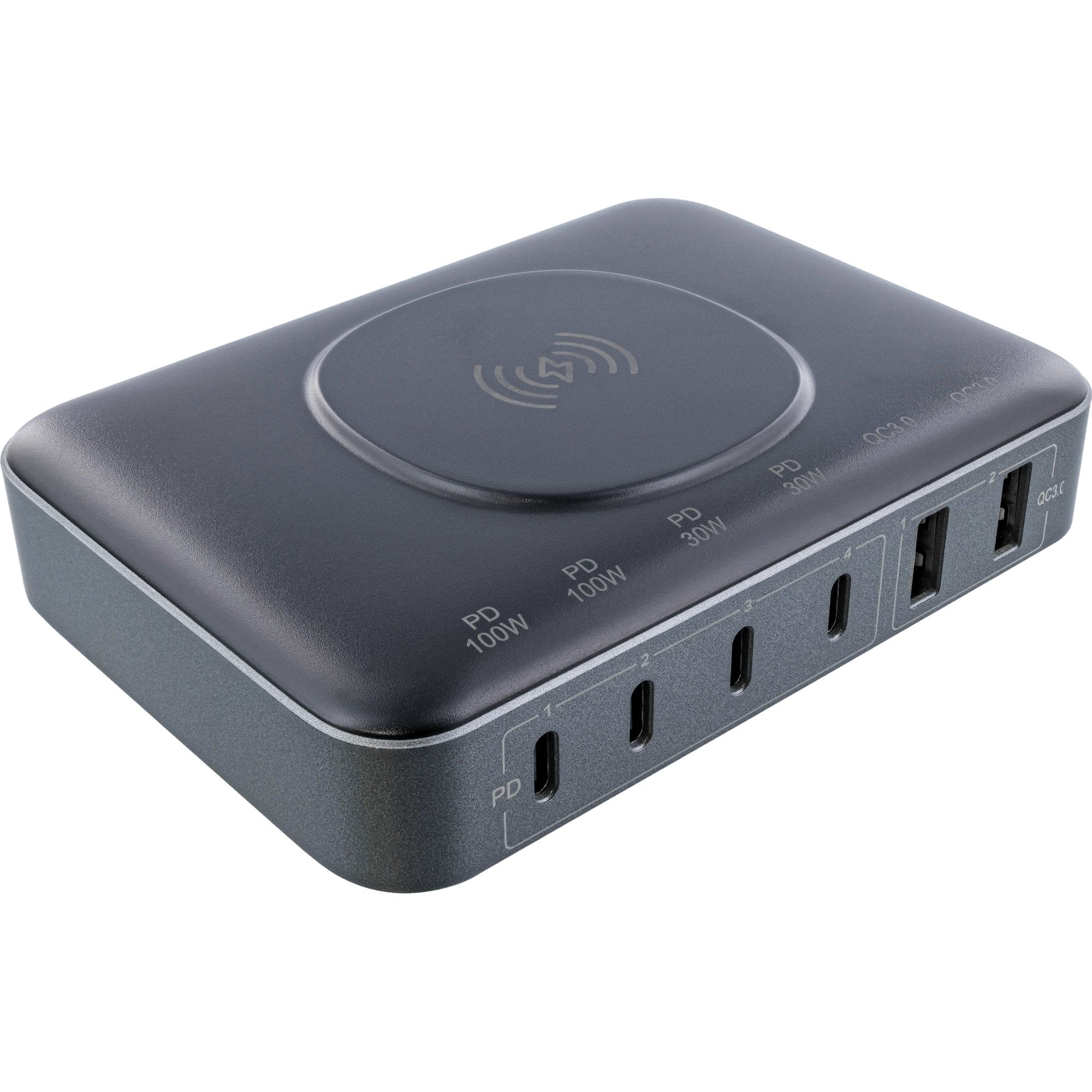 InLine 31517K Universele AC Draadloze Snellader voor Mobiele Apparatuur, Zwart, 100W