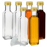 Viva Huishoudelijke Artikelen - 6 X Glazen Fles 500 Ml Met Schroefdop