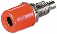 Goobay Rode banana contra connector voor paneelmontage