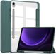 Merkloos Kunstlederen Tri-Fold Book Case Hoes Geschikt voor Samsung Galaxy Tab S9 FE Groen
