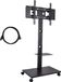Vaylen Pied TV réglable, adapté aux écrans de 32 à 65 pouces – Avec roulettes et espace de rangement – Réglable en hauteur – Noir