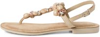 Tamaris - Dames - Sandalen - Lichtbruin - Maat 36 - Platte sandalen