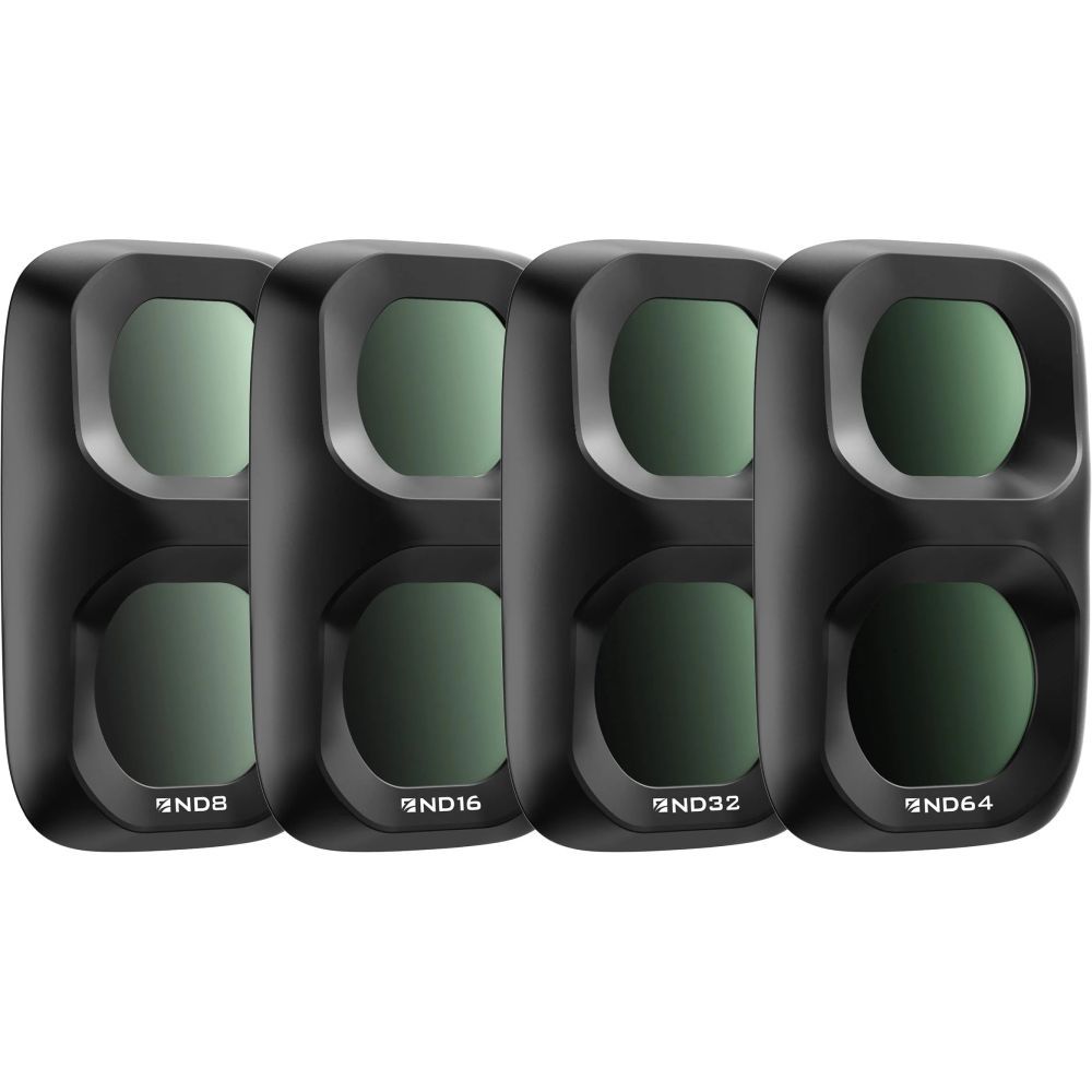 Freewell Osmo Pocket 4P Filters - Standard day - 4Pack - Black