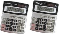 Benson Set van 2x Benson Bureau Rekenmachines - Grijs