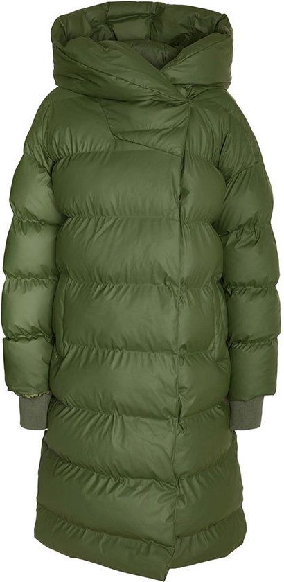 Noisy May SKY Longsleeve Coated Dames Winterjas - groen - S