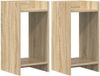 vidaXL Plantenstandaard 2 stuks Sonoma eiken 30 x 30 x 60 cm Bewerkt hout