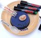 uni-ball Prockey Permanent Marker Set 5,7 mm Chisel 4 stuks blauw, groen