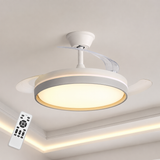 other Plafondventilator met LED-verlichting en intrekbare bladen, afstandsbediening, 38dB stil, DC-motor, wit