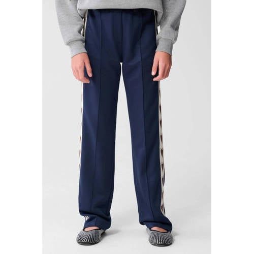Shoeby pantalon met hartjes donkerblauw