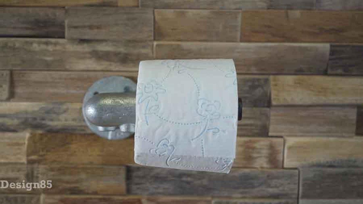 Design85 Steigerbuis Toiletrolhouder - Zilvergrijs - Staal - 2021