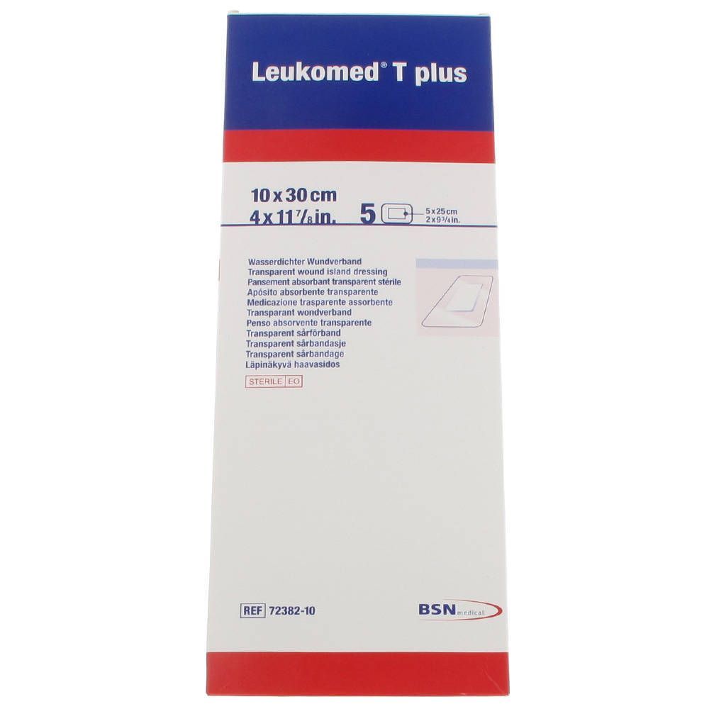 BSN Medical Leukomed T Plus Steriel Verband 10,0cm x 30cm - 5 stuks