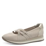 Jana Dames Ballerina 8-22173-42 Beige H-breedte Maat 41 EU