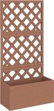 vidaXL Plantenbak met latwerk 65x33x135 cm HKC bruin
