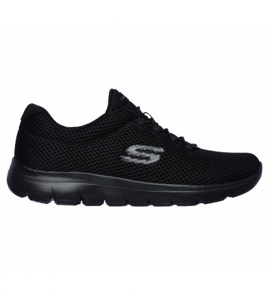 Skechers Summits - Zwarte Slip-on Sneakers - Maat 40 - Vrouwen - Lente/Zomer 2023