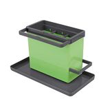 Metaltex Tidytex gootsteenorganizer, kunststof ABS, groen/grijs, 24 x 13 x 14 cm