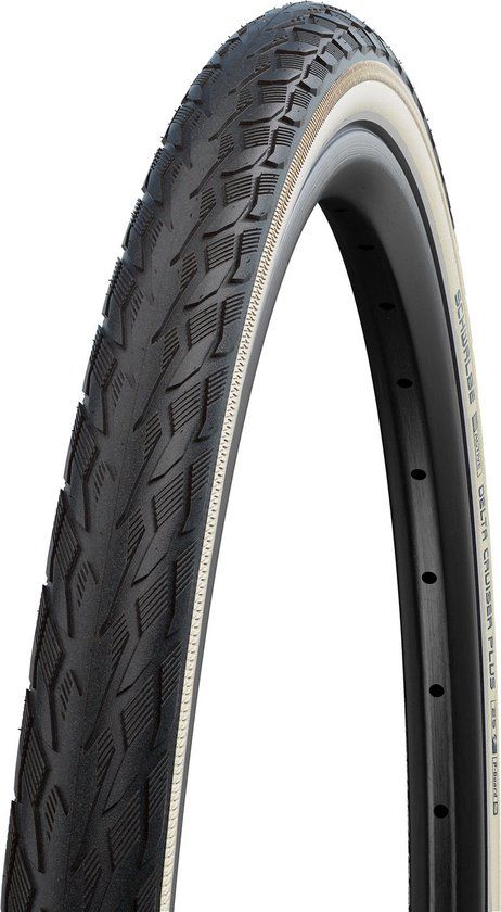 DELTA Schwalbe Delta Cruiser Plus 700 x 28C Clincher Gravelband Zwart/Wit