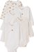 Vertbaudet Set van 5 newborn rompers met lange mouwen ecru