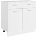 VidaXL Meuble bas avec tiroir Lyon 80x46x81,5 cm bois traité blanc