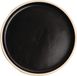 Olympia Canvas platte ronde borden zwart 18cm