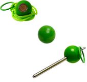 Boulemaus Jeu de Boules Bouleset Lichtgroen met Magneet, Bouleopraper, 4 kg, Traceur de Terrain en But