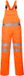 Portwest Hi-Vis Polyester Katoenen Amerikaanse Overall RT43 - Oranje - L