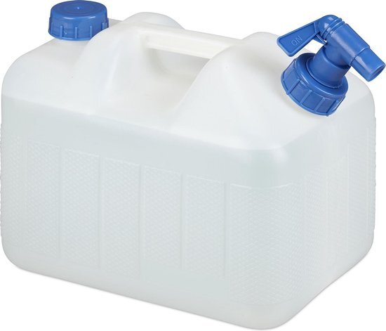 Relaxdays jerrycan met kraan - voor drinkwater - BPA-vrij - water-jerrycan met kraantje 10 Liter