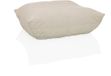 hjh LIVING Gestoffeerde hocker / voetenbank Sitzolo Podi ribstof beige