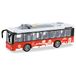 Mondo Motors - Friction Bus - City Service met terugtrekkoppeling trekhaak voor kinderen, rood - 51238