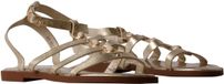 Super Mode He Valentine Joalice platte sandalen met bandjes goud