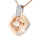 Orphelia ZH-7113 - Ketting met hanger - Zilver en roségoud verguld - 925 zilver - Zirkonia - 45 cm
