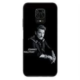 Beschermhoes Johnny Hallyday Zwart Beschermhoes voor Xiaomi Redmi Note 9S / 9 Pro